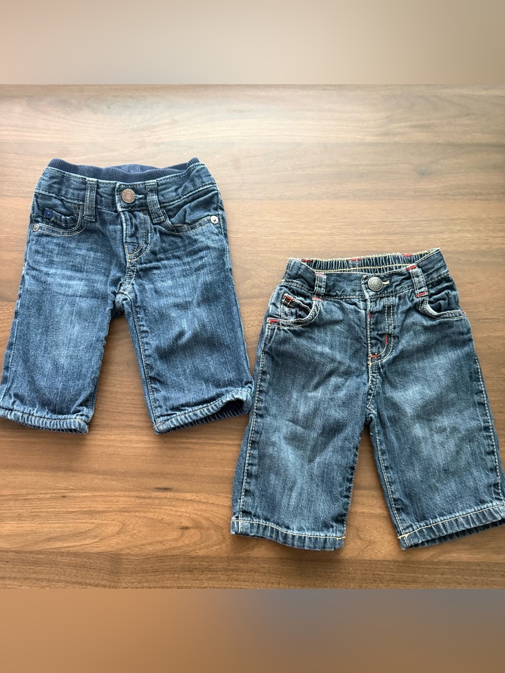 Baby Boy Jeans 0-3 Months | 2-Piece Denim Pants Set